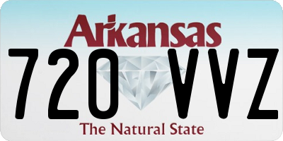 AR license plate 720VVZ