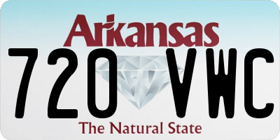 AR license plate 720VWC