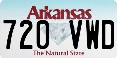 AR license plate 720VWD