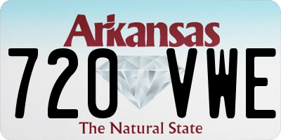 AR license plate 720VWE