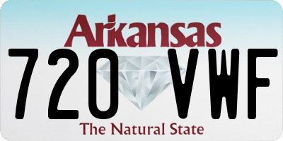 AR license plate 720VWF