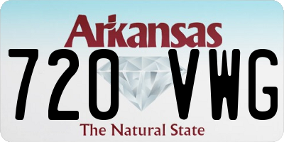 AR license plate 720VWG