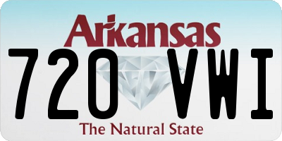 AR license plate 720VWI