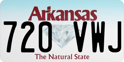 AR license plate 720VWJ