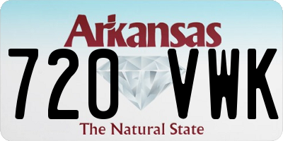 AR license plate 720VWK