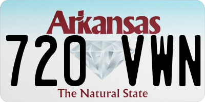 AR license plate 720VWN