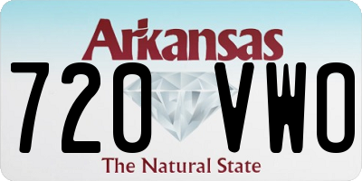 AR license plate 720VWO