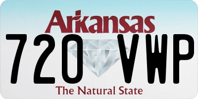 AR license plate 720VWP