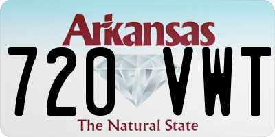 AR license plate 720VWT