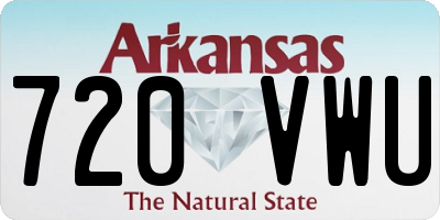 AR license plate 720VWU
