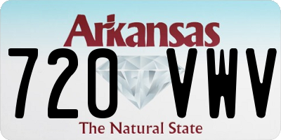 AR license plate 720VWV
