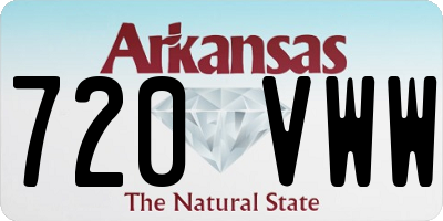 AR license plate 720VWW