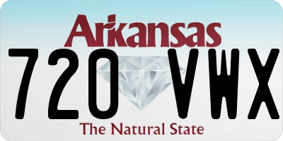 AR license plate 720VWX