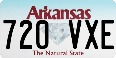 AR license plate 720VXE