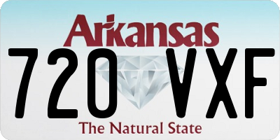 AR license plate 720VXF