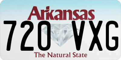AR license plate 720VXG