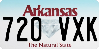 AR license plate 720VXK