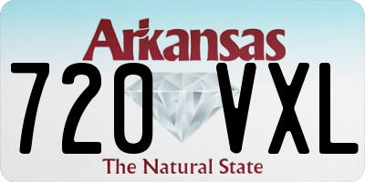 AR license plate 720VXL