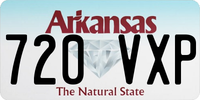 AR license plate 720VXP