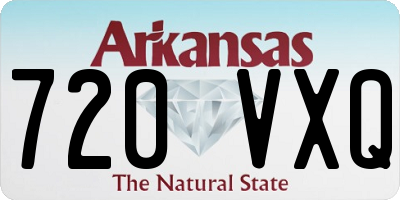 AR license plate 720VXQ