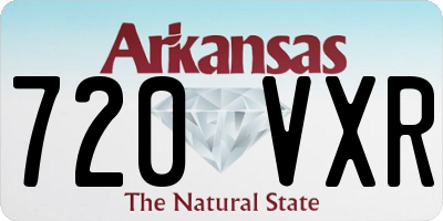 AR license plate 720VXR