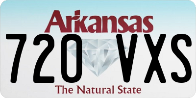 AR license plate 720VXS