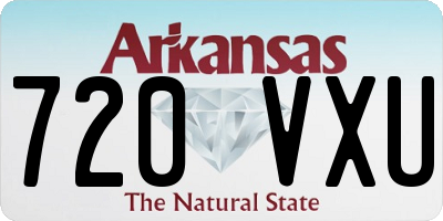 AR license plate 720VXU