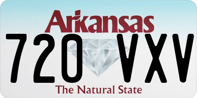 AR license plate 720VXV