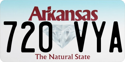 AR license plate 720VYA