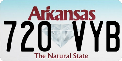 AR license plate 720VYB