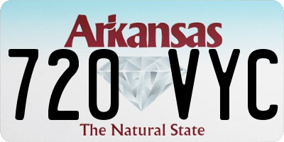 AR license plate 720VYC