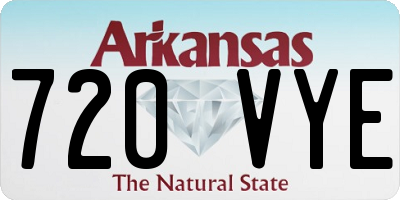 AR license plate 720VYE