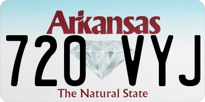 AR license plate 720VYJ