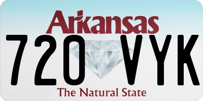 AR license plate 720VYK
