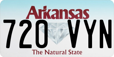 AR license plate 720VYN