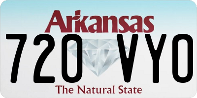 AR license plate 720VYO