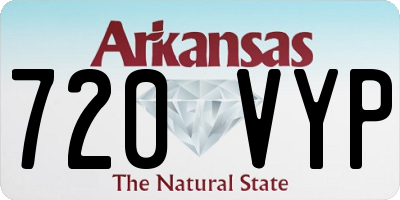 AR license plate 720VYP