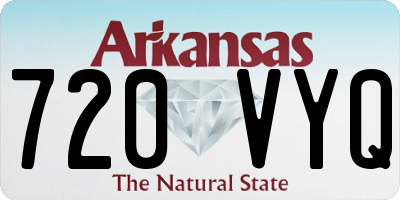 AR license plate 720VYQ