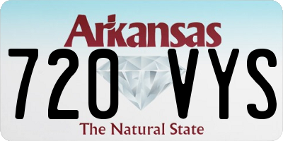 AR license plate 720VYS