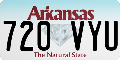 AR license plate 720VYU