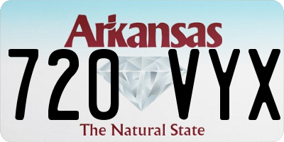 AR license plate 720VYX