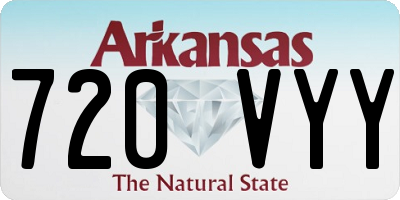 AR license plate 720VYY