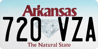 AR license plate 720VZA