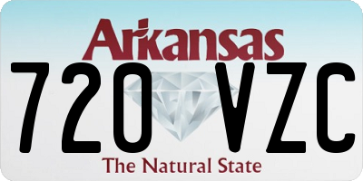 AR license plate 720VZC