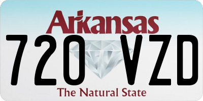 AR license plate 720VZD