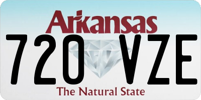 AR license plate 720VZE
