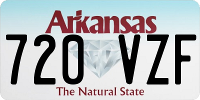 AR license plate 720VZF