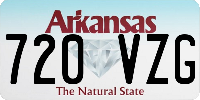 AR license plate 720VZG
