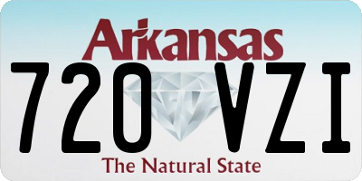AR license plate 720VZI