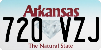 AR license plate 720VZJ